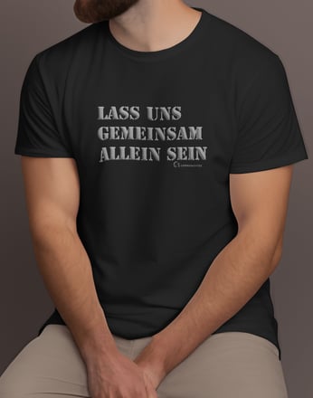 communitytee gemeinsam allein tshirt