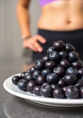 Blueberries on Plate