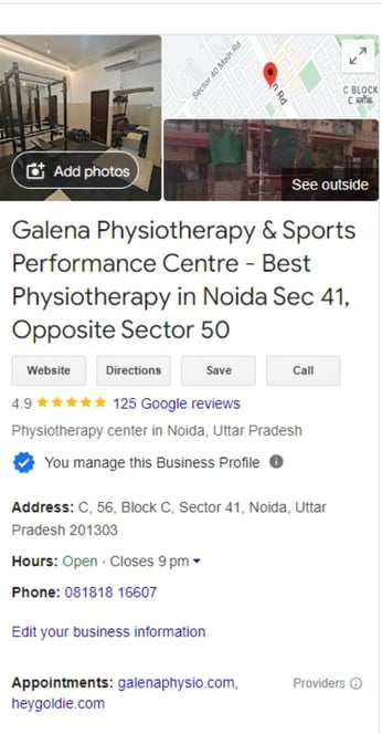 Physiotherapy clinic near me