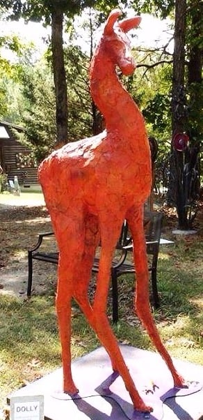 Dolly Llama private collection Danville VA, sculpture by Jeff Hackney
