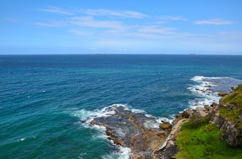 View from the Sea Cliff Bridge