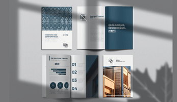 Maquette mise en page catalogue magazine charte graphique