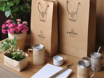 Tazas, vasos, boligrafos, bolsas, un kit perfecto para dar a conocer tu marca