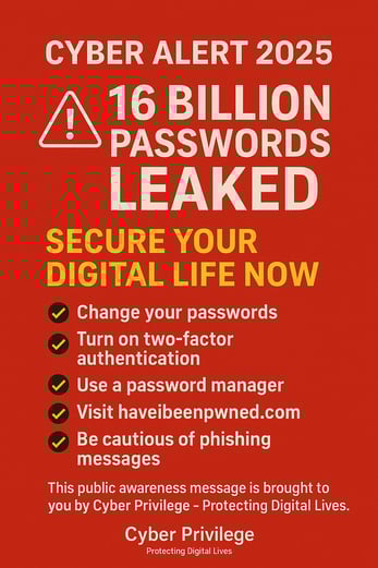 cyber privilege Over 16 billion passwords have just been leaked online. Yours might be one of them.
