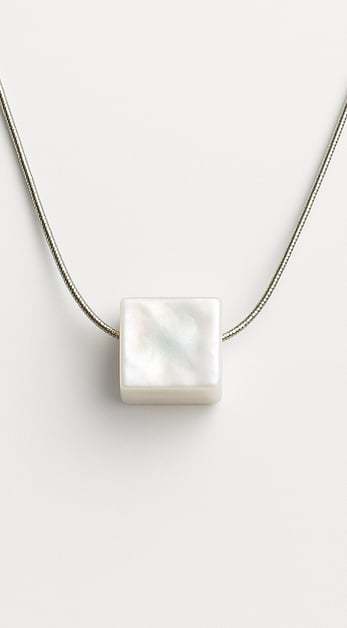 a white pendant