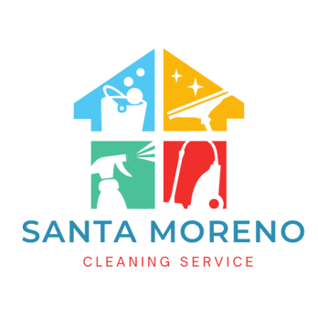 Santa Moreno cleaning logo