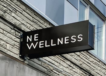 Northeast wellness Acupuncture clinic signage design