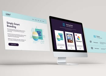 Screens for a website design project