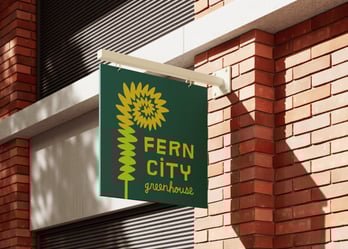 Fern City Greenhouse Brand Design Signage Design
