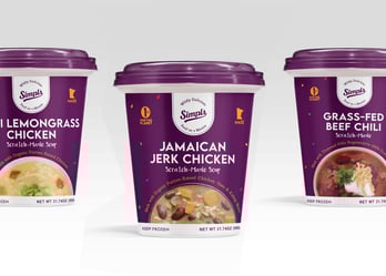 Scratch made meals food packaging design label