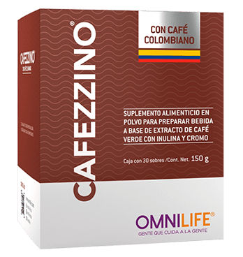Cafezzino Omnilife con inulina, cromo y café verde