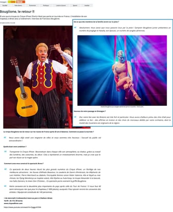 les médias plébiscitent le Cirque d'Hiver Bouglione On Tour à Brest en 2016