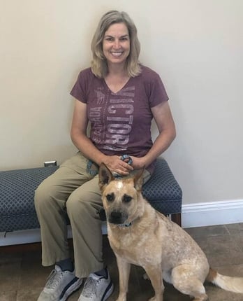 Therapy Dog Team Bondi and Petra.