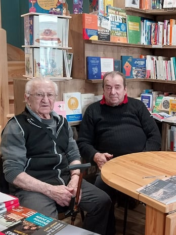Séance dédicace à la librairie Tandem pour les seniors de l'EHPAD
