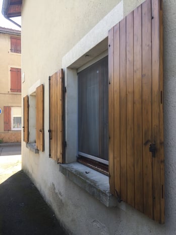 Volets battants fait par Laroux Menuiserie