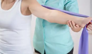shoulder stretching, physiotherapy