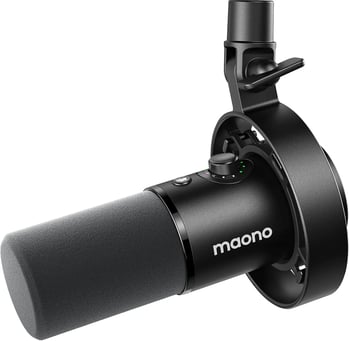 MAONO Micrófono PD300X para Podcast - Micro Profesional XLR/USB
