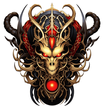dragon orchid skull ai generated