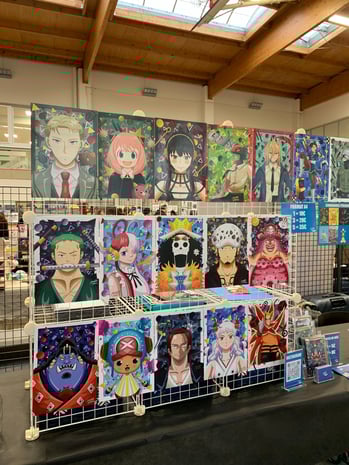 Photo de la convention Dreamon à Metz stand petite plume, illustrations manga