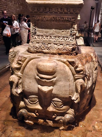 Basilica Cistern's impressive underground chambers, Istanbul