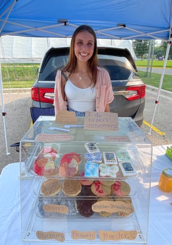 a farmers market where I do most of my business