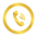 golden phone symbol