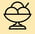 Icon of a dessert bowl with scoops and a spoon.