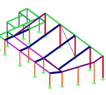 Alemara Structural Engineering Projects - steel structure- connection & dampeners vibration design