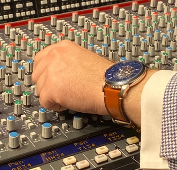 Andrew Wimple mixing with watch