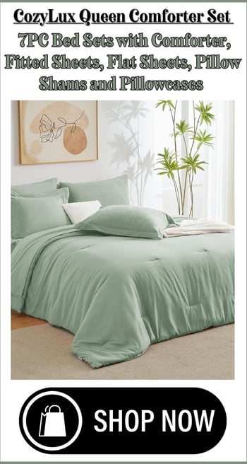 Cozy Lux Sage Green Conforter Set