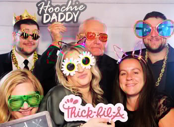 fun props at a photo booth