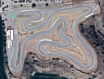 Trazado del Circuito 55-84 en Menàrguens (Lleida) para pitbike