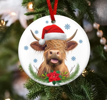 highland cow ornament 