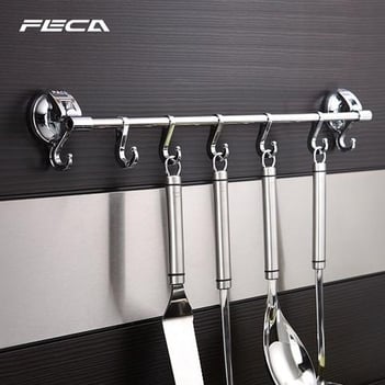 FECA N17 Stainless Steel 7 Hook Holder- ideal for kitchen tools and accessories