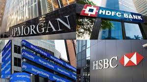 various bank logos hsbc jpmorgan hdfc bank