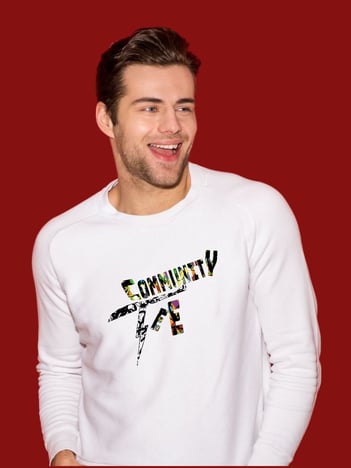 communitytee logo sweater