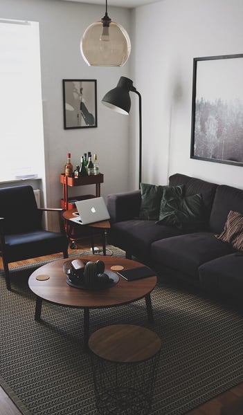 Bright living room with modern inventory