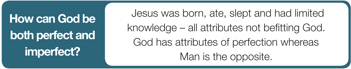 How can God be both perfect and imperfect?