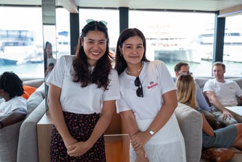 The Sanet team members, Gig and Fah