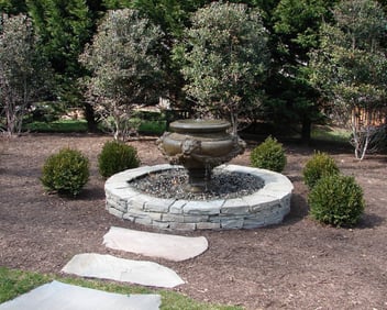 Custom water features created by The King's Garden Landscaping Williamsburg VA