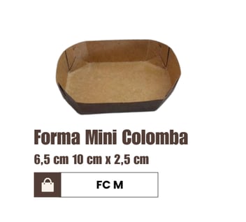 Forma mini colomba Pascal