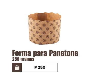Forma de panetone descartável