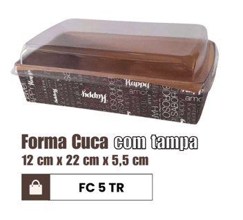 Forma de papel com tampa