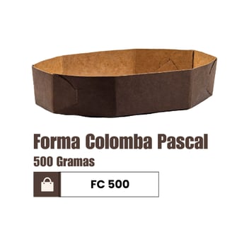 Forma de colomba Pascal forneável