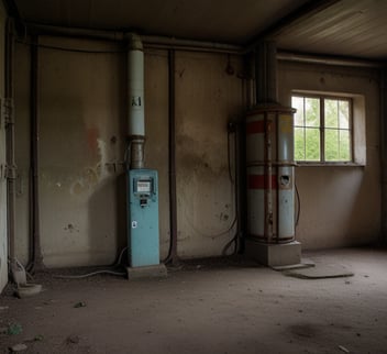 borne de recharge abandonnée