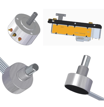 a series of four different types of electronic devices