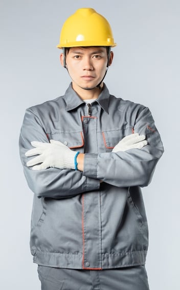 Rongzhiyue: Worker in gray uniform