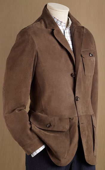 Rongzhiyue: Brown blazer display on mannequin