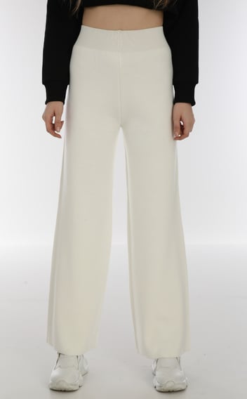 Rongzhiyue: White wide-leg pants