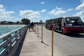 Free Tram in Bimini 